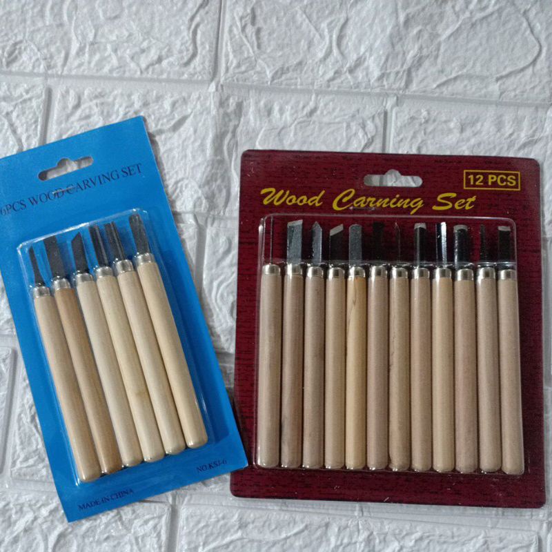 

Wood Carving Set 6 Pcs / 12 Pcs / Alat Ukir Kerajinan Tangan Isi 6 Pcs / 12 Pcs