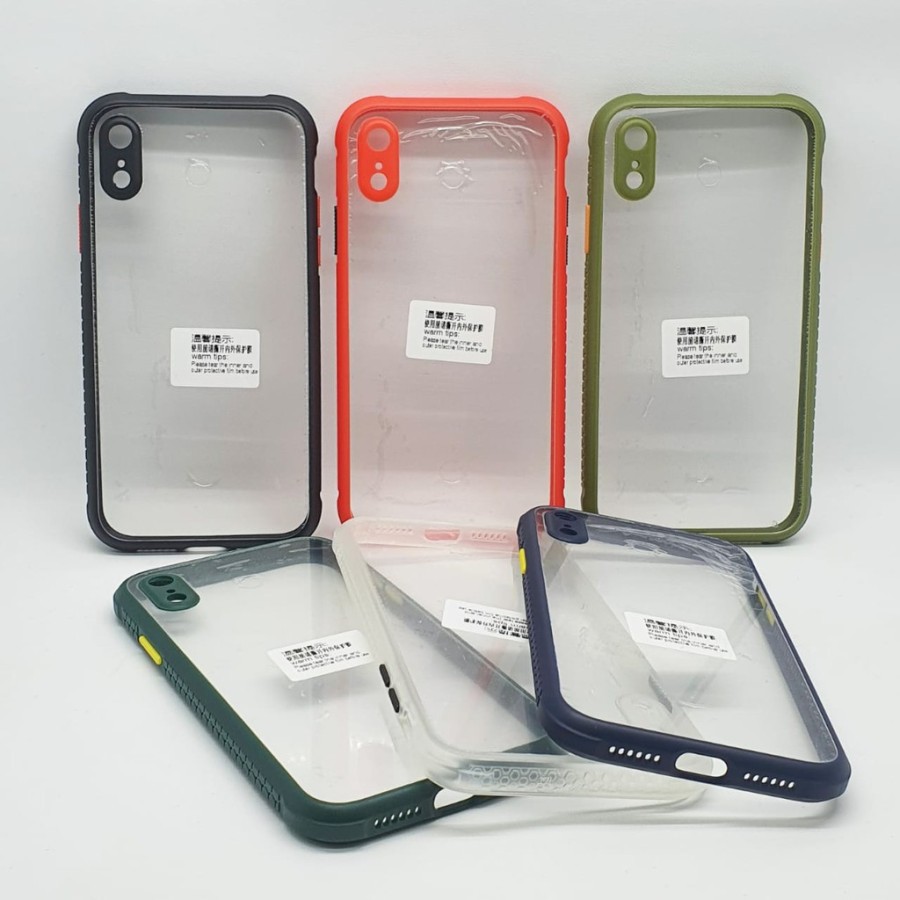 IPHONE X / XS / XR / XS MAX CASE HARD UME MIQILIN CLEAR TRANSPARAN  PROTECT CAMERA HARDCASE CASING PROTECT CAMERA COVER PELINDUNG KAMERA