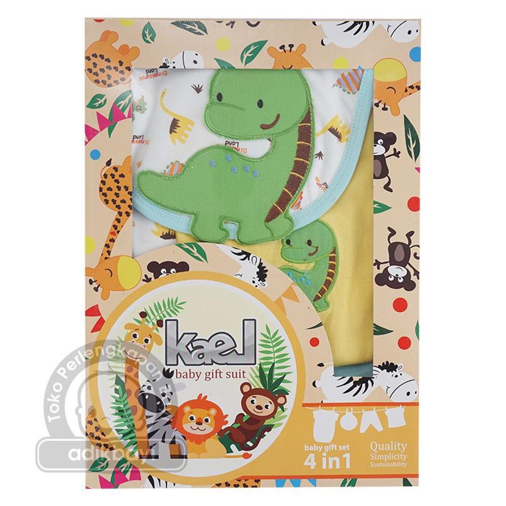 ♥BabyYank♥ PAKET KADO BAYI 4 IN1 BODYSUIT KAEL - BABY GIFT SET - KAEL GIFTSET 4IN1