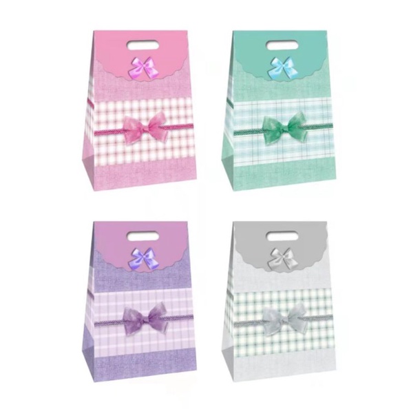 

paper bag mini motip bahan tebal isi 12 pcs terlaris