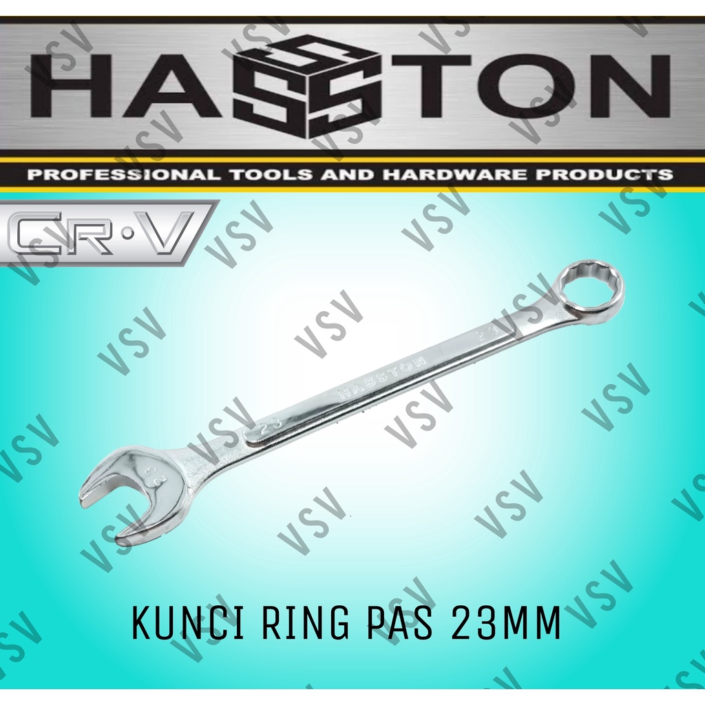 HASSTON Kunci Ring Pas 23mm Combination Wrench 23mm Ringpas 23mm Spanner