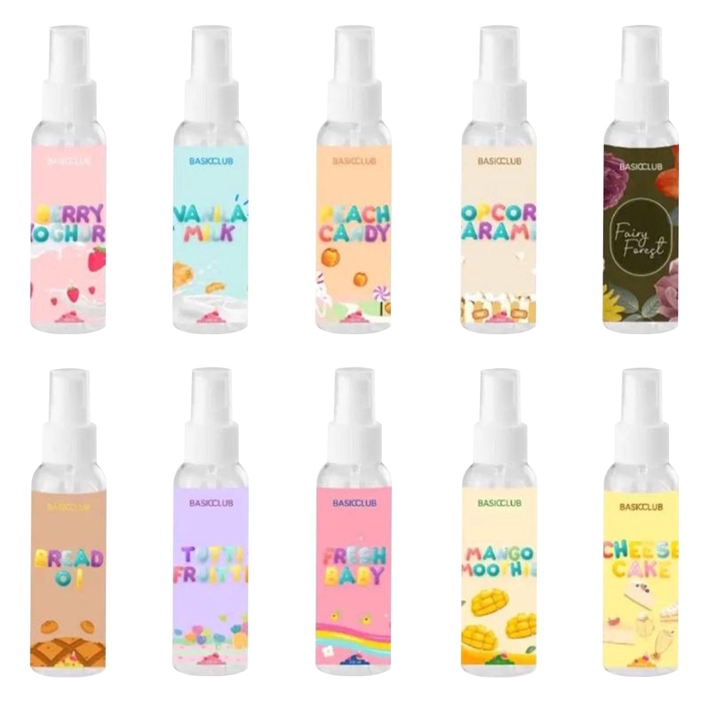 ❤ BELIA ❤ BASICCLUB Body Mist Premium 100ml | Bodymist Pewangi Tubuh by Geamoore | BPOM