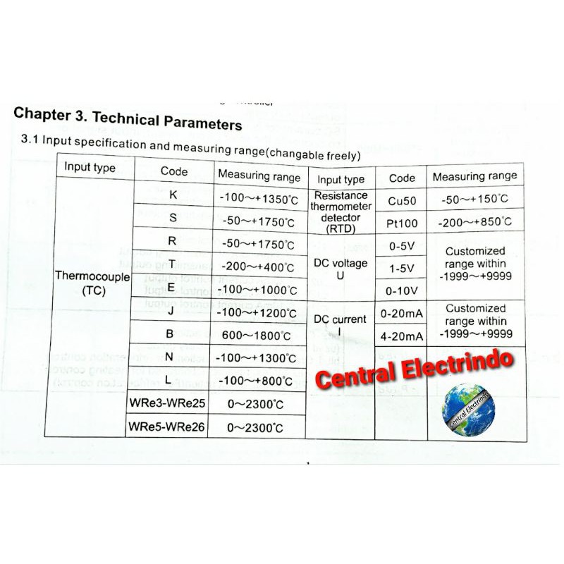 Temperature Controller/Thermo Control Digital E508-G 48x48mm AC/DC 85~265V EWIG.