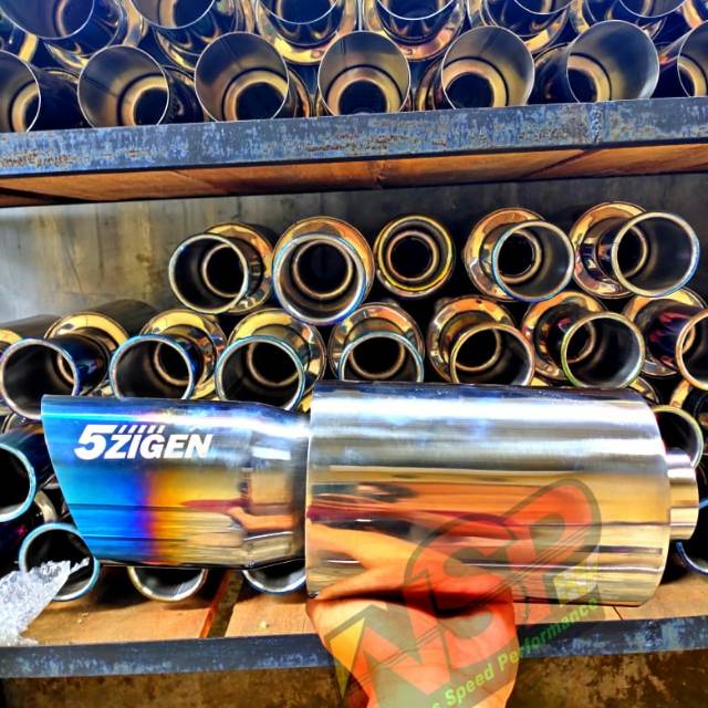 Knalpot Racing Mobil 5Zigen Blue