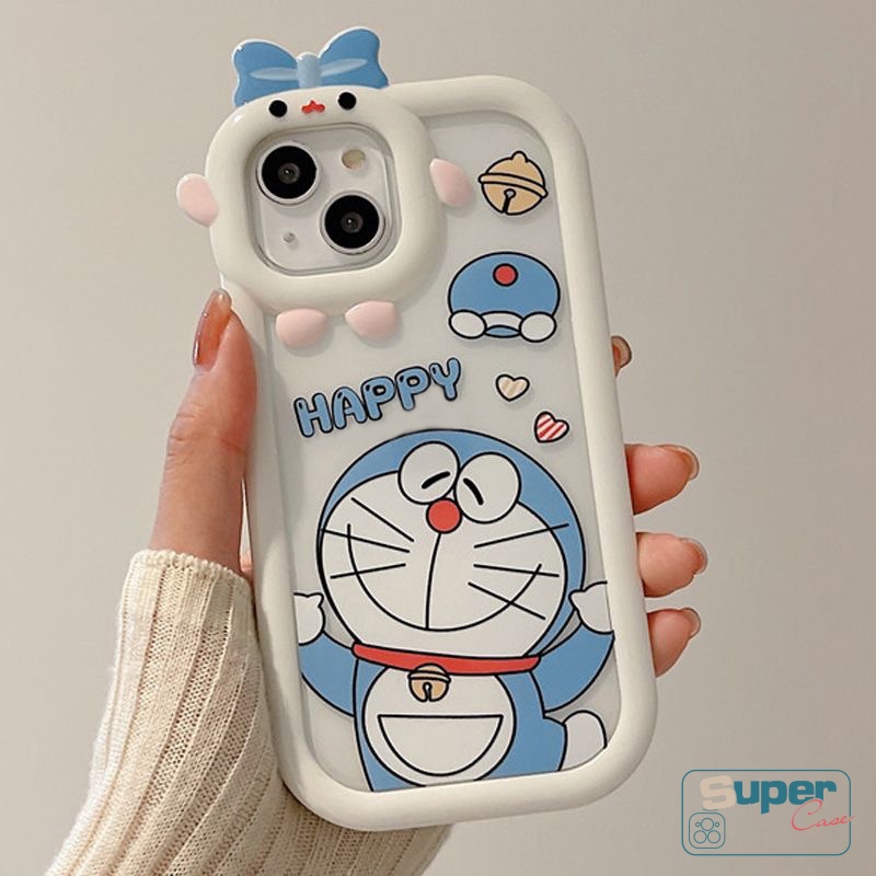 Soft Case Motif Doraemon 3D Untuk Oppo A16 A17 A12 A5s A55 A57 2022 A17K A15 A96 A3s A7 A74 A15s A31 A5 A9 2020 A1K A16K A16s A54 A9 A16s A52 A9