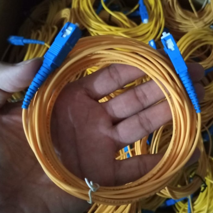 Kabel Patchcore Patch Core Pigtail Fiber Optic SC UPC APC LC FC ST - SC-SC APC 5M