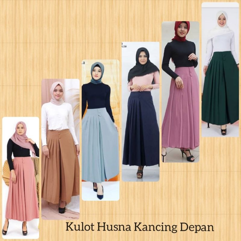 Kulot HUSNA 0268 ORI kancing depan