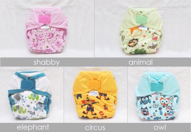 [Promo] CLUEBEBE Coveria Petite Motif Clodi Newborn Popok Kain Type Cover