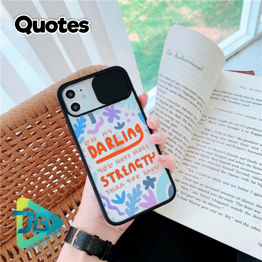 SOFTCASE SLIDE KAMERA QUOTES OPPO VIVO SAMSUNG XIAOMI REALME IPHONE ALL TYPE JB4940