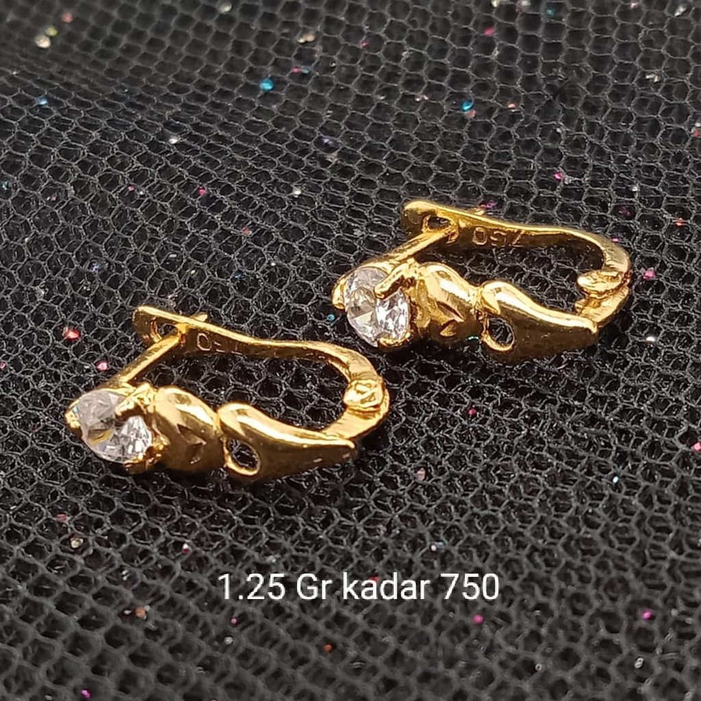 Anting Emas 17 K - 1.25 Gr Kadar 750 - 3466