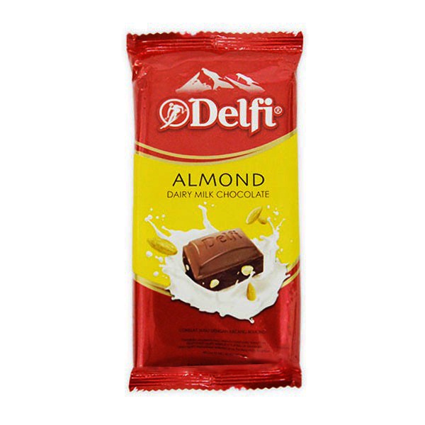 Promo Harga Delfi Chocolate Almond 125 gr - Shopee
