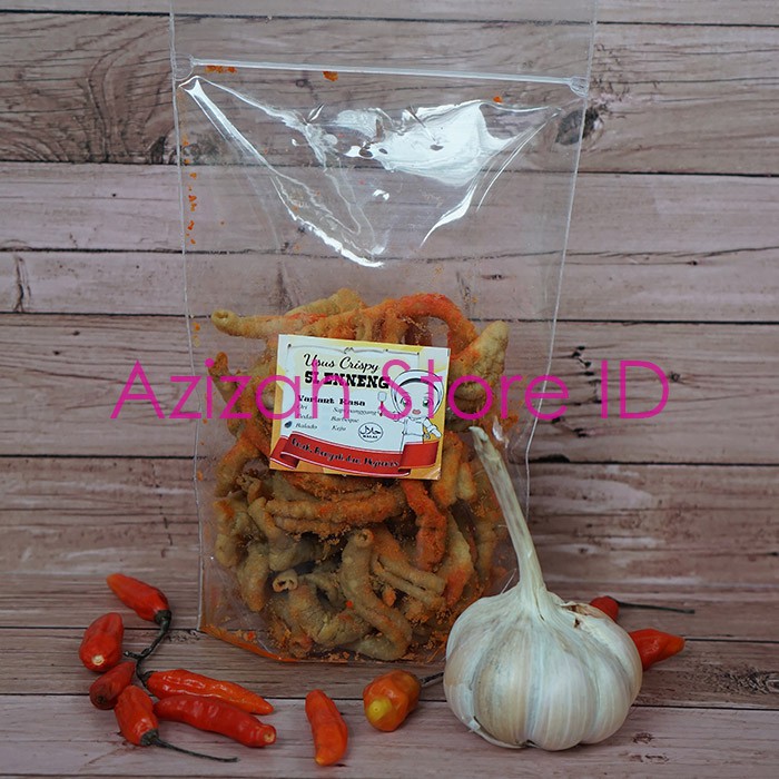 

( 100 g ) Usus Ayam Crispy Renyah Cemilan Sehat Banyak Pilihan Rasa