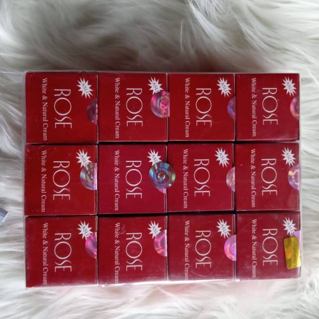 cream rose asli original hologram