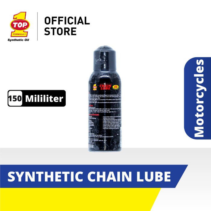 PELUMAS PEMBERSIH RANTAI SEPEDA MOTOR CHAINLUBE TOP 1 SYNTHETIC 150ML