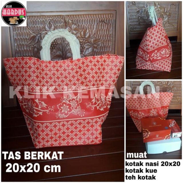 

TAS BERKAT 20X20 CM/TAS HAJATAN TAHLIL TAS PARCEL TAS KAIN GOODIE BAG