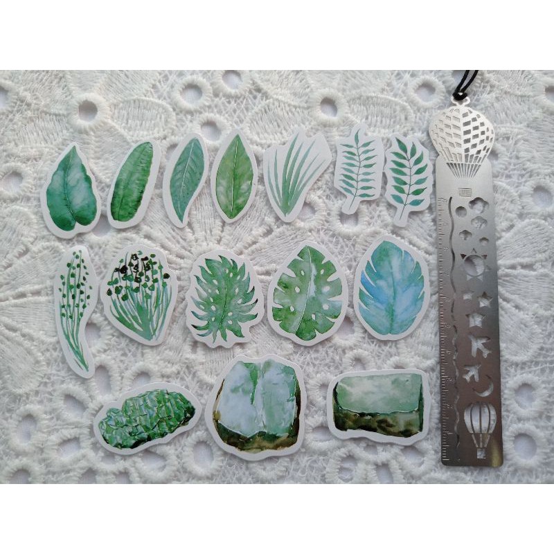 

Stiker Set DAUN untuk Journal / Scrapbook / Diary / DIY