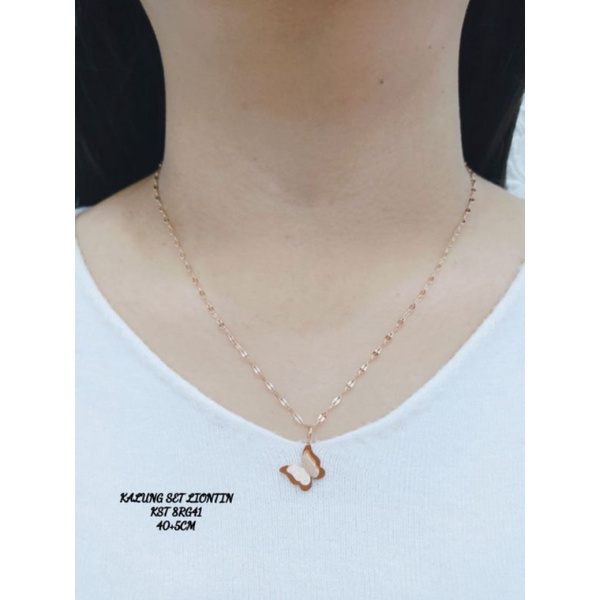 KALUNG TITANIUM WANITA MODEL TERBARU KALUNG LIOTIN UNIK