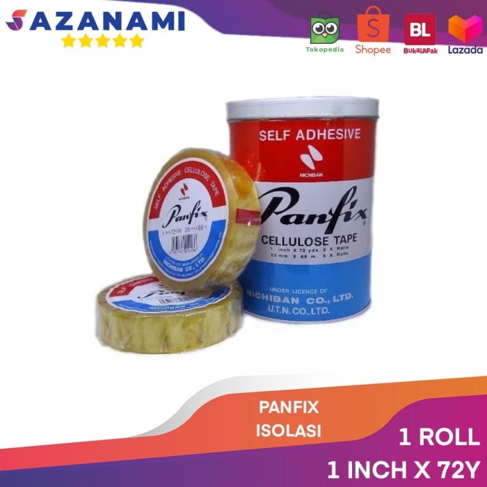 

Gilaa!!! Panfix Isolasi Bening 1 Inch X 72Y Selotip Bening 24Mm Lakban Bening Bergaransi