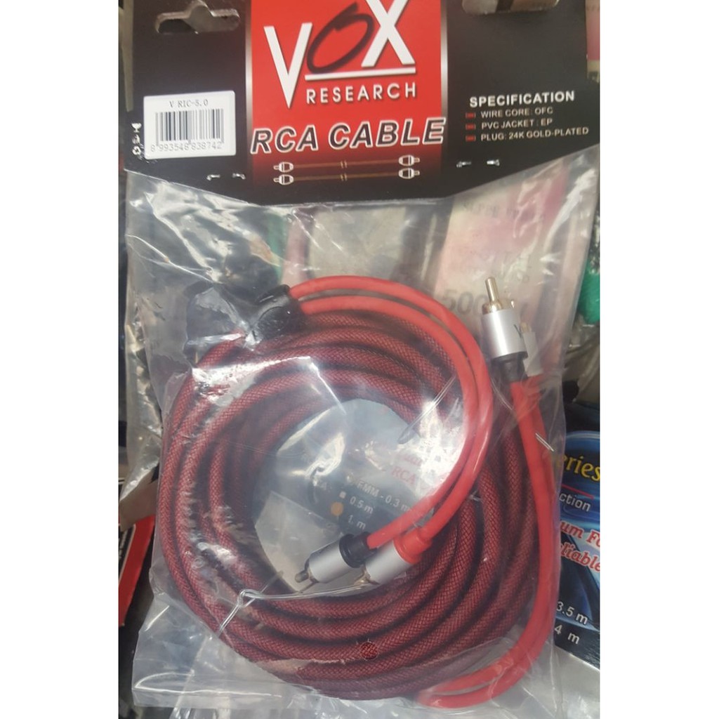 KABEL RCA VOX 3 METER/ IO G-74 KABEL RCA AUDIO MOBIL VOX 3 METER