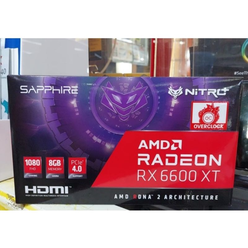 VGA SAPPHIRE RX 6600XT NITRO+ 8GB DDR6