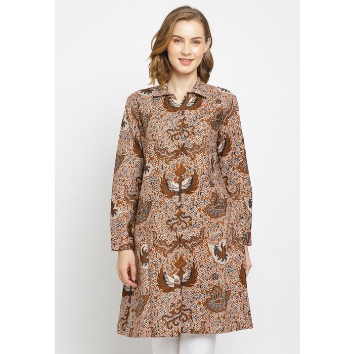 Hassenda - Puricia Dress Batik Wanita Zafia - L