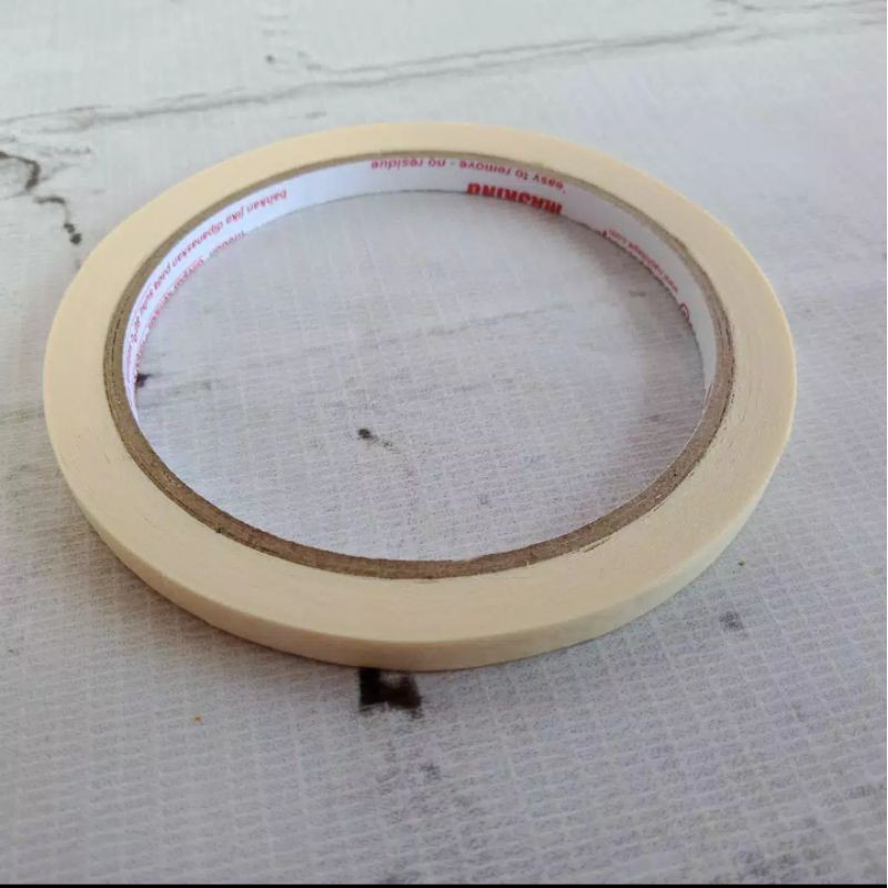 

masking tape / isolasi kertas 6 mm x 12 meter