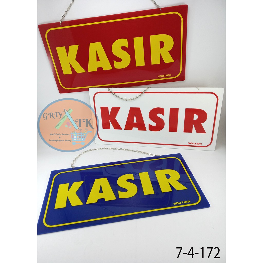 

Sign Label Akrilik Sign board label peringatan arkrilik acrylic KASIR