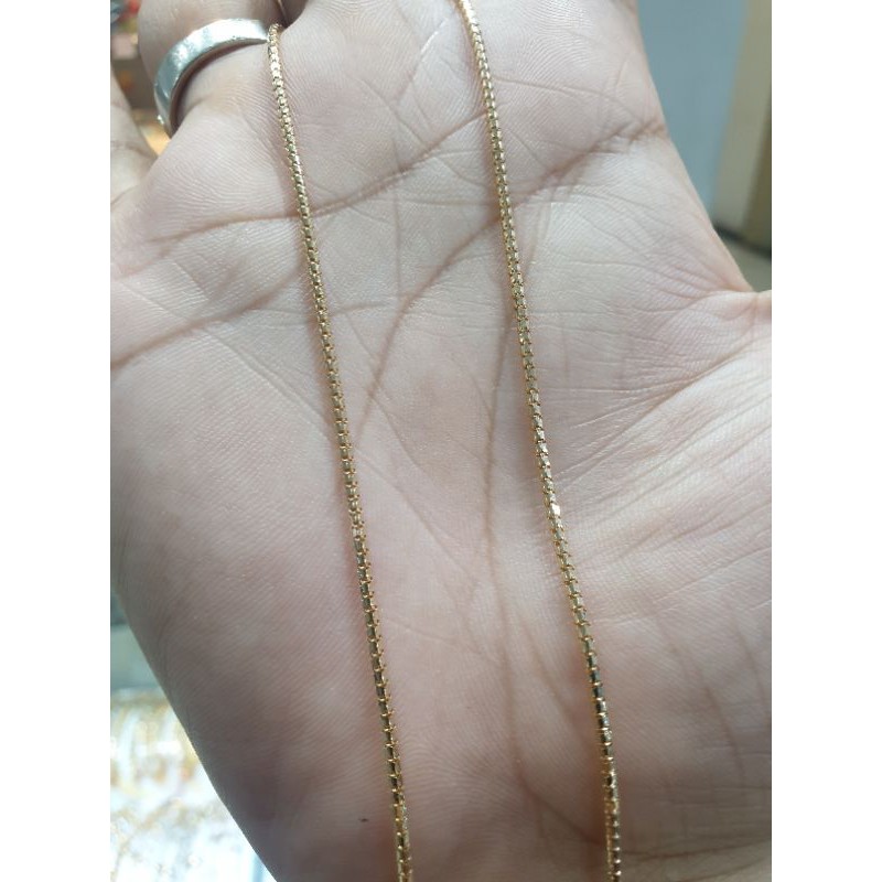kalung emas asli model milano
