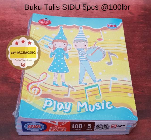 Buku Tulis SIDU 100 lembar harga per pack isi 5 buku-5