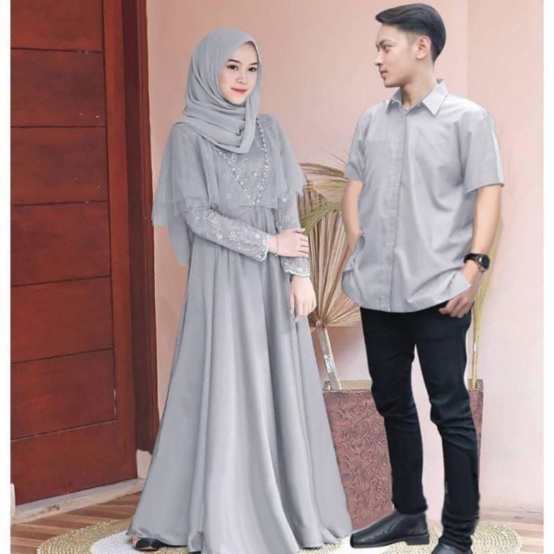 Grey Couple Gamis Edeline