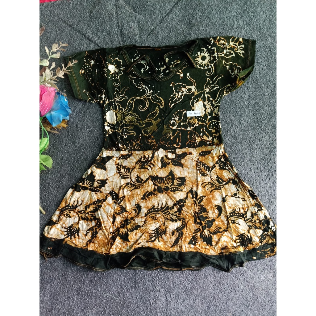 DRESS ANAK BATIK MODERN/DRES BATIK /BAJU BATIK ANAK PEKALONGAN /