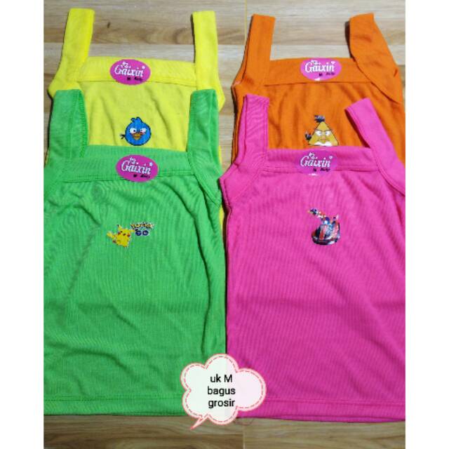 Singlet anak warna uk M L XL kaos dalam murmer