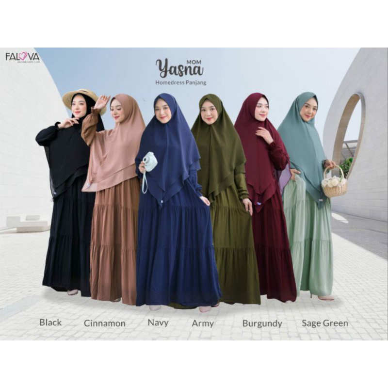Homedress Panjang YASNA MOM By Falova