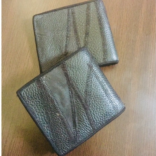 [AHLMN] Dompet lipat dua dan tiga bahan kulit sambungan asli lokal #dompet #dompetlokal #dompetpria