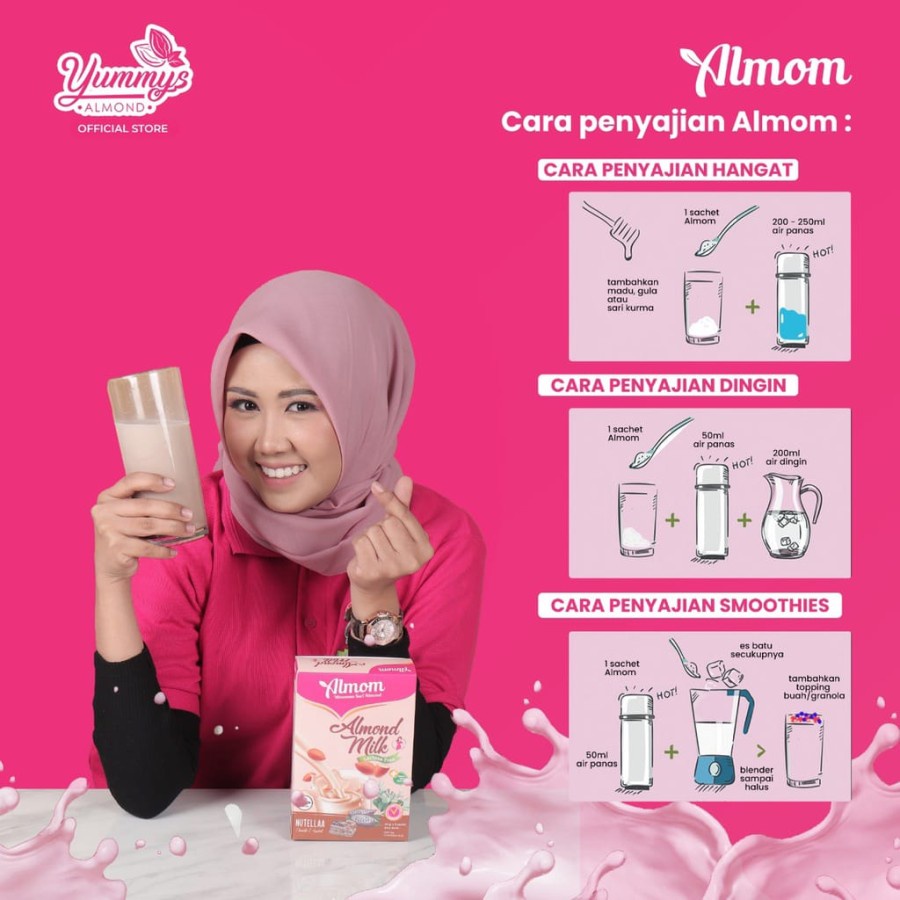 PMS261 ALMOM ALMOND MILK 200GR SUSU PELANCAR ASI