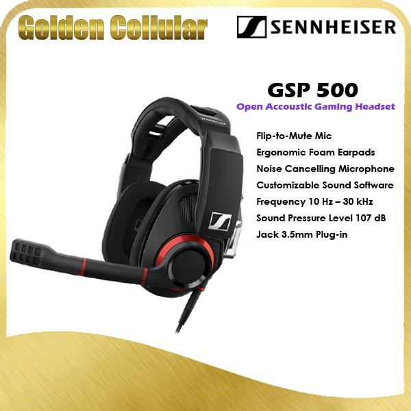 Sennheiser GSP500 / GSP 500 Gaming Headset Open Acoustic Garansi Resmi