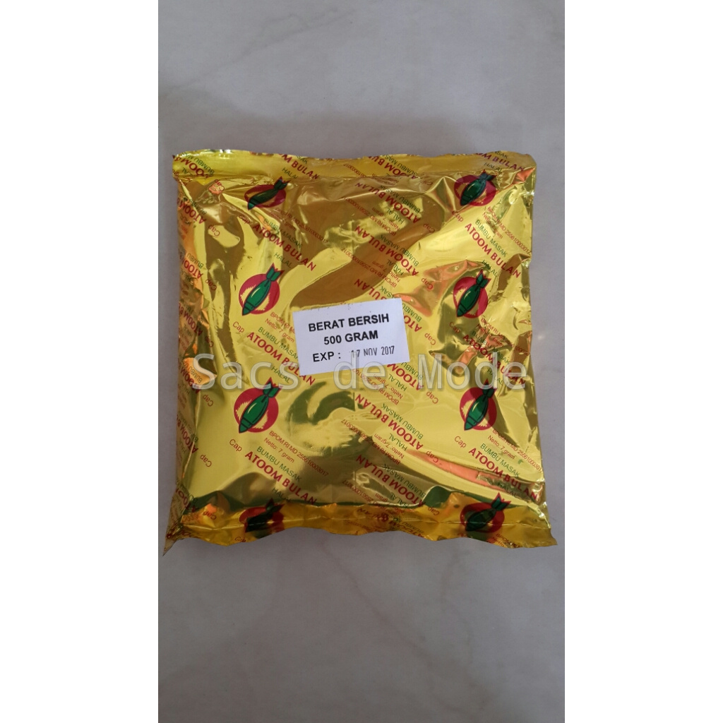 

Ready- Bumbu Masak Cap Atoom Bulan / Atom Bulan (500Gr)
