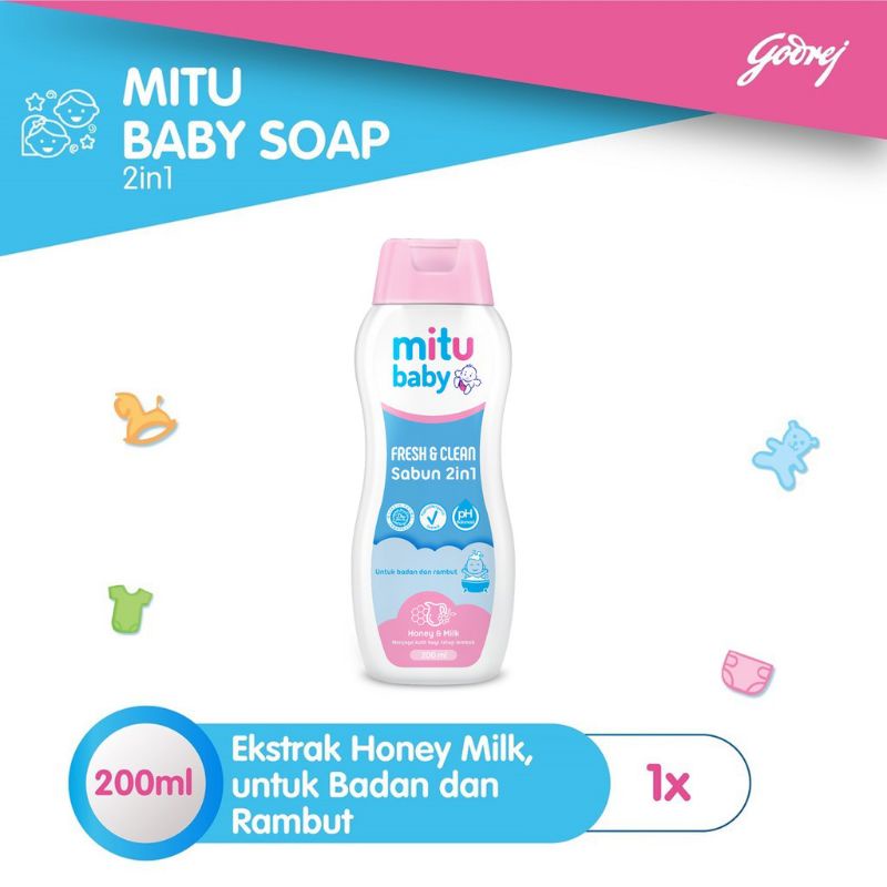 MITU BABY SABUN 2IN1 200ML