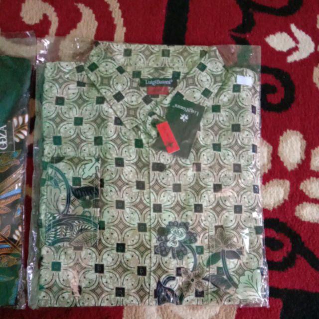 Lbl155 Kemeja Batik Pria Slimfit Original Lengan Panjang
