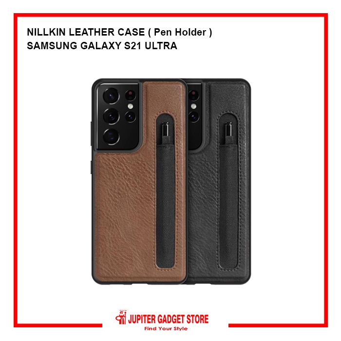 Samsung Galaxy S21 Ultra Nillkin Aoge Leather S Pen Holder Hardcase