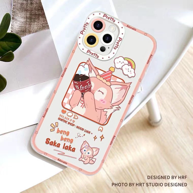 Soft Case Silikon TPU Motif Kelinci Untuk Iphone 13 12 Mini 11 10 Pro XS Max X XR 8 7 6 6S Plus SE 2020