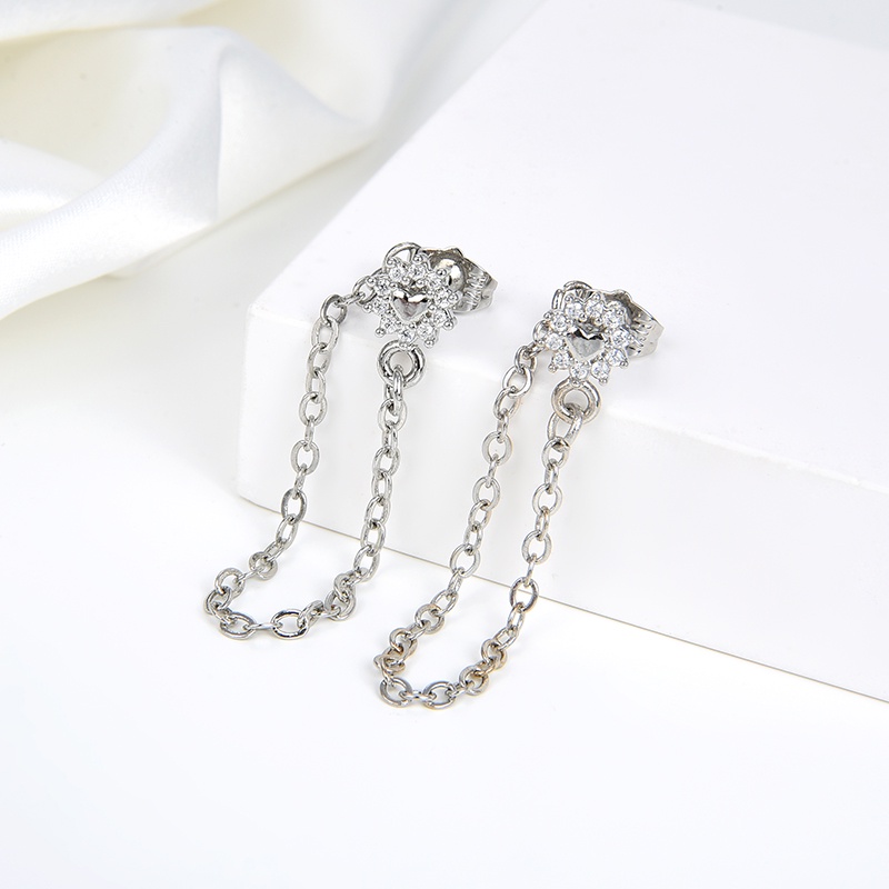 anting titanium wanita emas muda anti karat dewasa tusuk korea asli panjang dan luntur korea style selamanya dewasa 100e