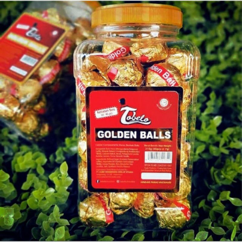 

Tobelo golden balls 1 dus isi 6 toples @45pcs