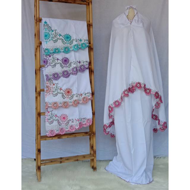 Mukena Bordir Kudus/Kudusan Potongan Dewasa