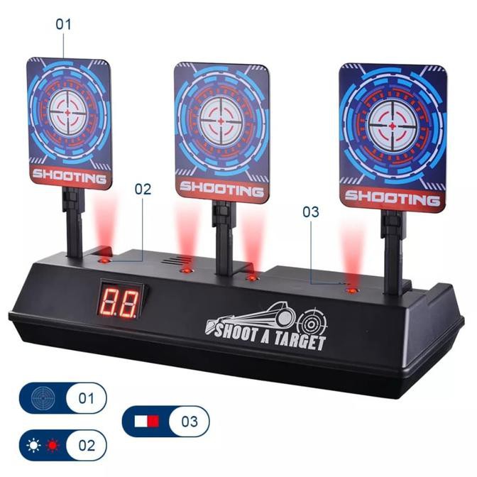 BARANG BARU Electronic Digital Scoring Target for Guns, Auto Reset Scoring wgg