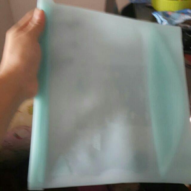 1500ml Reusable Ziplock Food Pouch Silicone Tempat Makanan Seal Bag