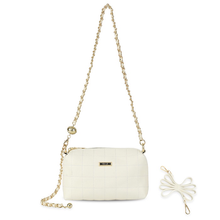 tas wanita En-ji Naomi Slingbag - Ivory Tas wanita slingbag original termurah tas pinggang selempang