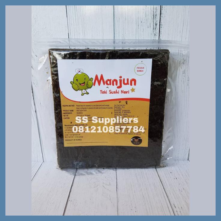 

MANJUN YAKI SUSHI NORI RUMPUT LAUT SEAWEED 50 SHEET, BEST SELLER!