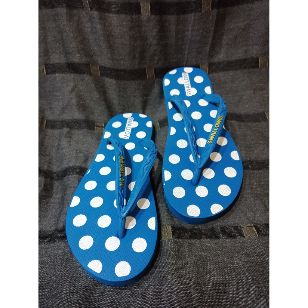 SENDAL JEPIT SWALLOW NICE POLKADOT sandal karet sendal karet sandal polkadot sandal jepit lucu sanda