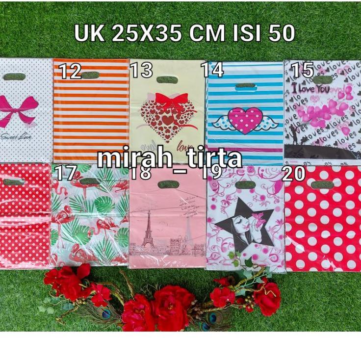 

➼ ❤ ❤Kantong plastik plong MOTIF 25 x 35.kresek motif olshop .Kantung plong olshop ➪